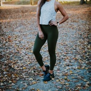 lululemon athletica Align High-Rise Pant 28” Dark Olive leggings